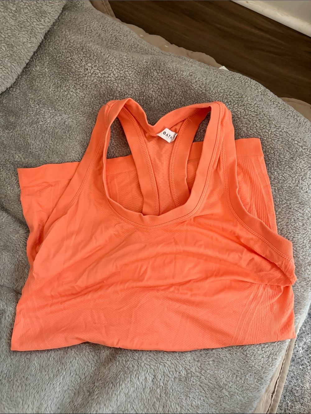 Athleta Coral Orange Racerback Tank Top